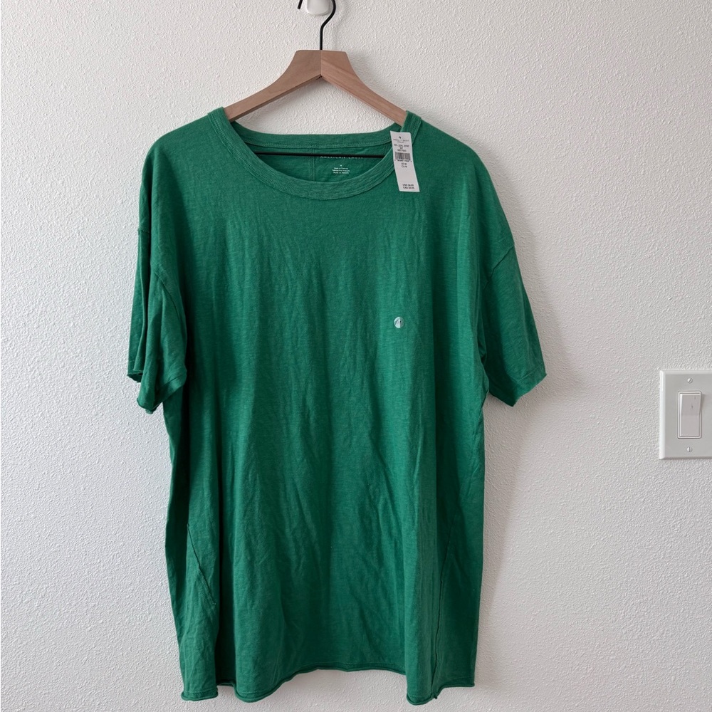 Oversized Green American Eagle Tee